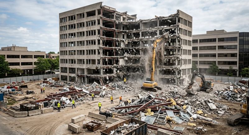 Commercial Site Demolition in Sacramento, CA