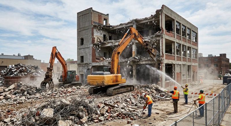 Commercial Site Demolition in Sacramento, CA