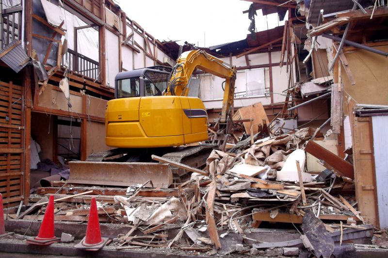 Demolition Equipment in Use