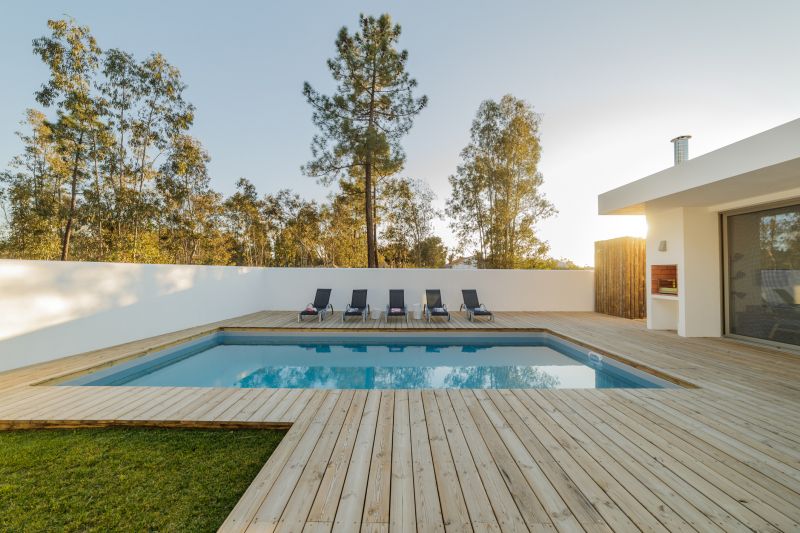 Modern Wooden Pool Deck